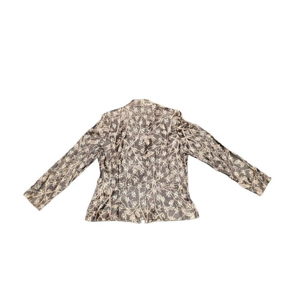 R&K Originals Floral Blazer Jacket Size 16 Vintage VTG One Button - Picture 2 of 7